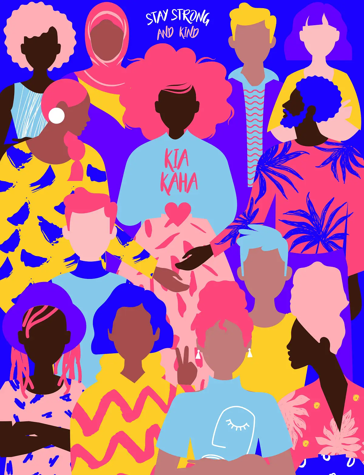 Colourful flat graphic illustration by Lucie Blazevska.