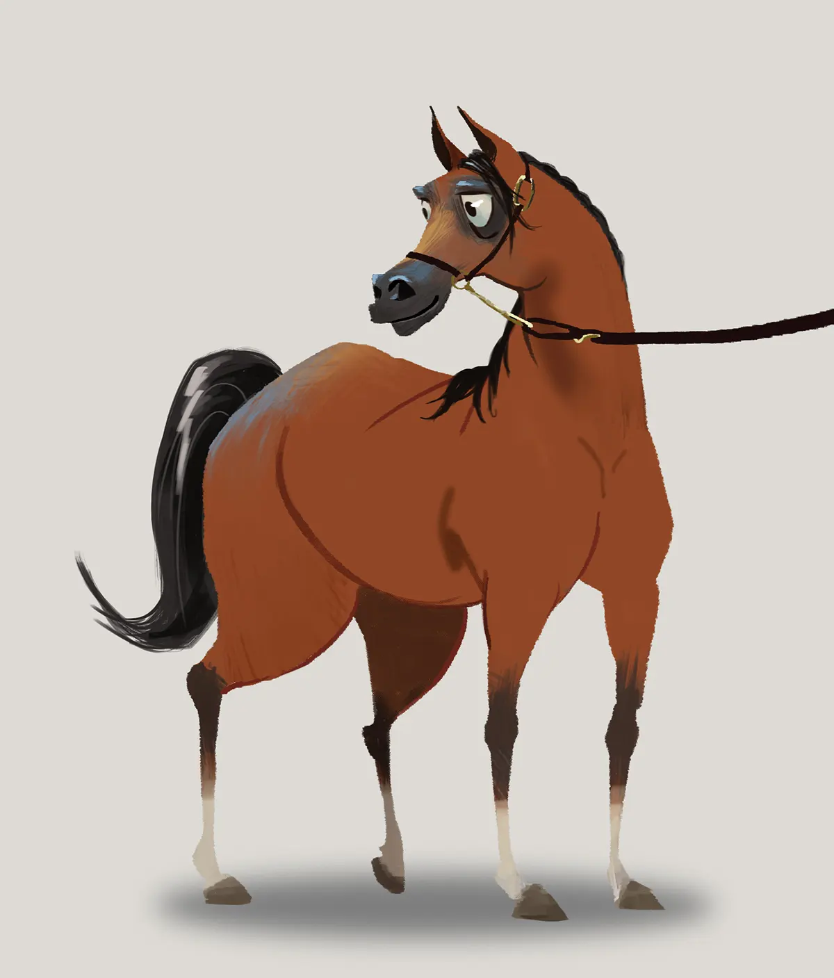 cartoon horse character design by Joseph Qiu